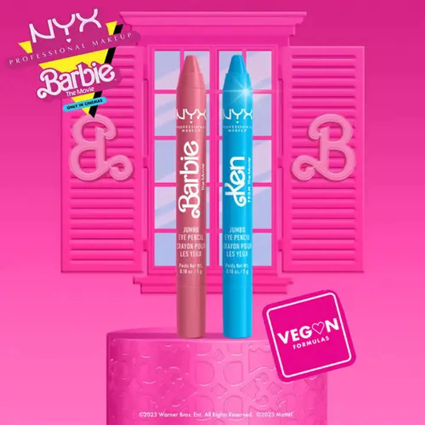 Lápiz delineador de ojos NYX Professional Makeup BARBIE THE MOVIE Kit 2 Jumbo Eye Pencil Barbie The Movie 6