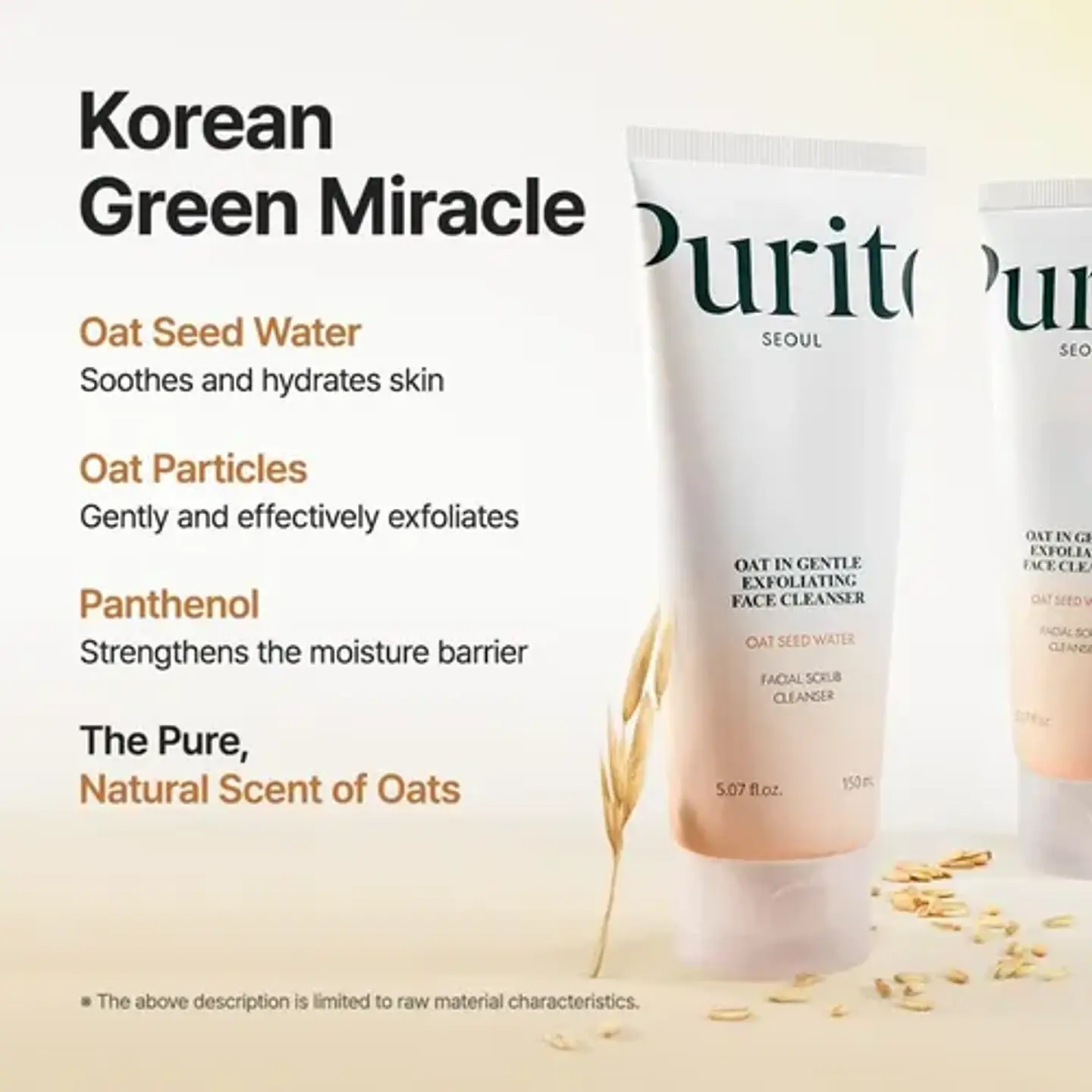 Purito Oat In Gentle - Jabón Exfoliante Facial 150ml 3