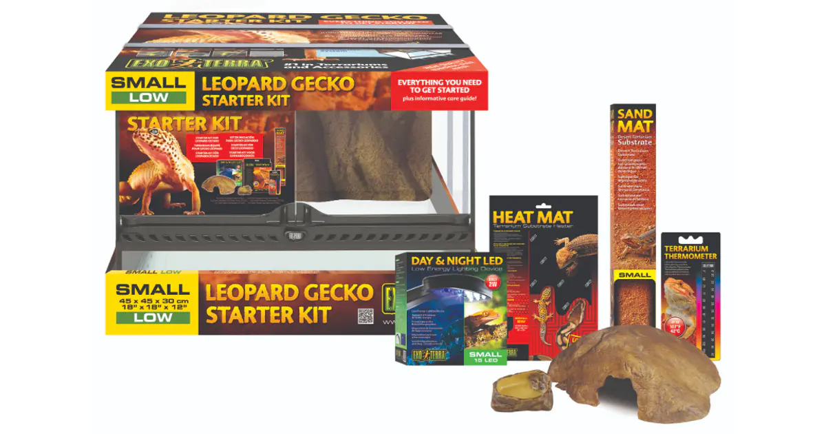 Kit de terrario completo Exo Terra para gecko leopardo