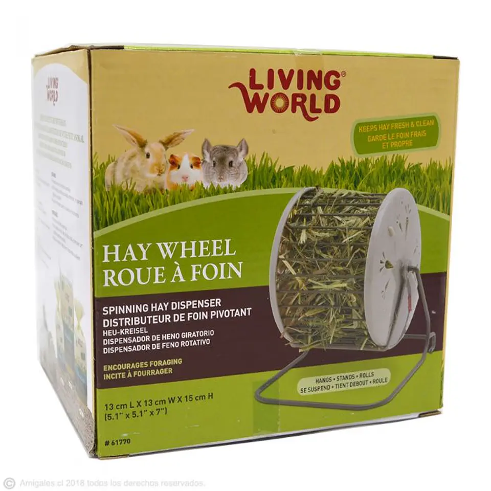 Dispensador de Alfalfa o Heno giratorio 1