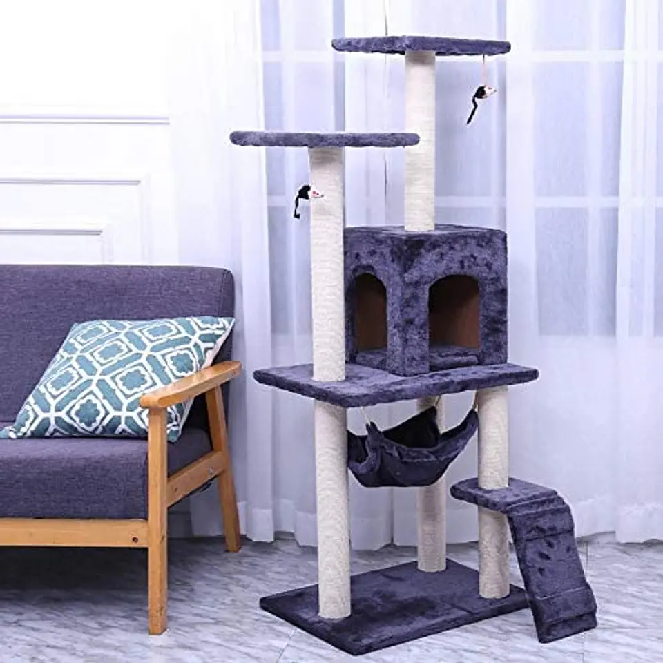 Rascador Gatos De Torre 50 cm x 40 cm x 125 cm 1