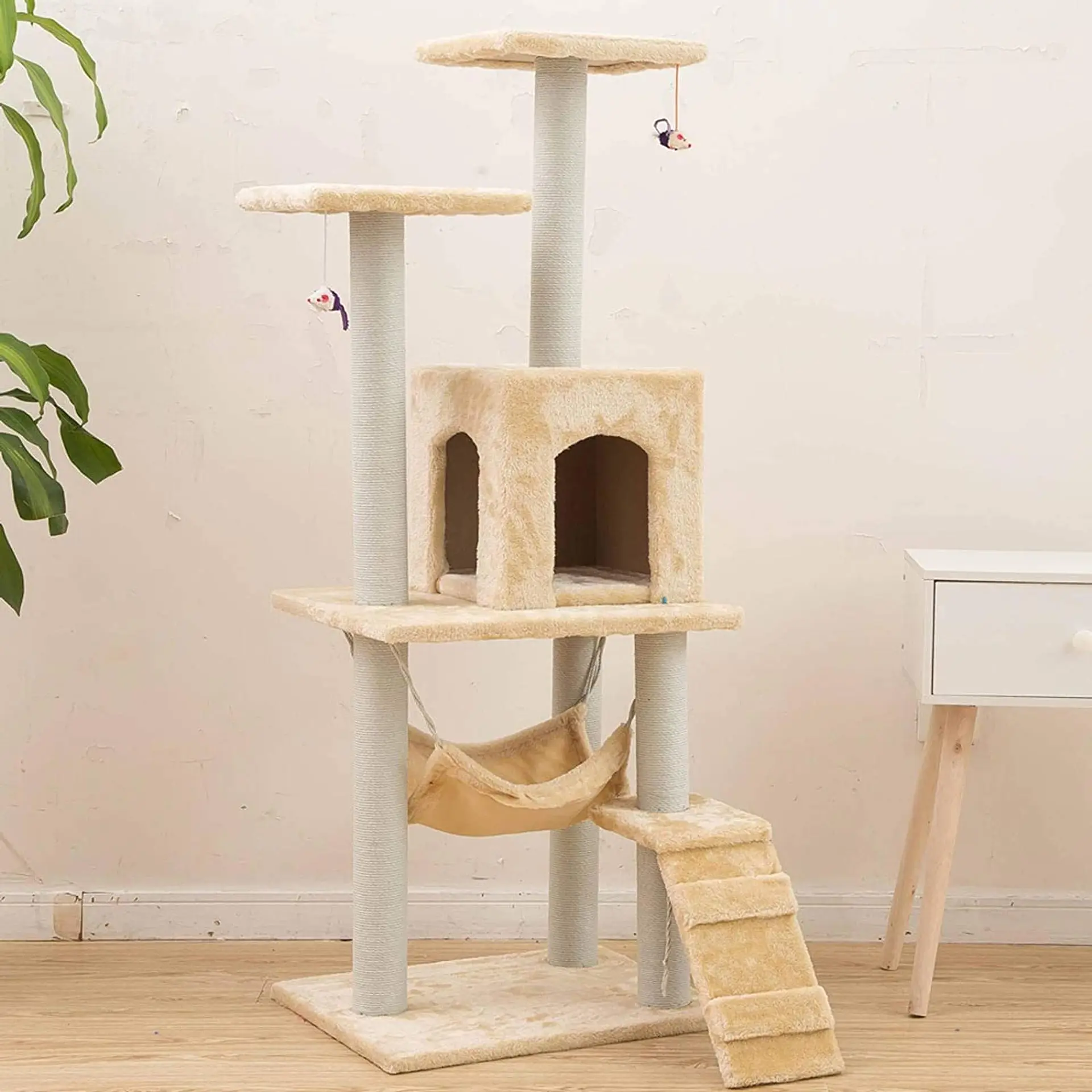 Rascador Gatos De Torre 50 cm x 40 cm x 125 cm 3