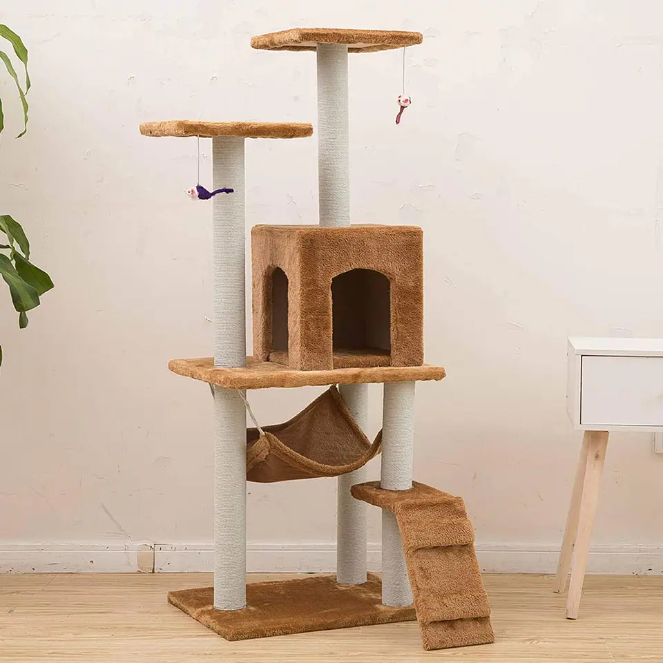 Rascador Gatos De Torre 50 cm x 40 cm x 125 cm 4
