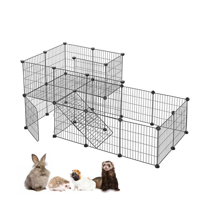 Corral Armable para Mascotas Pequeñas 28 Paneles