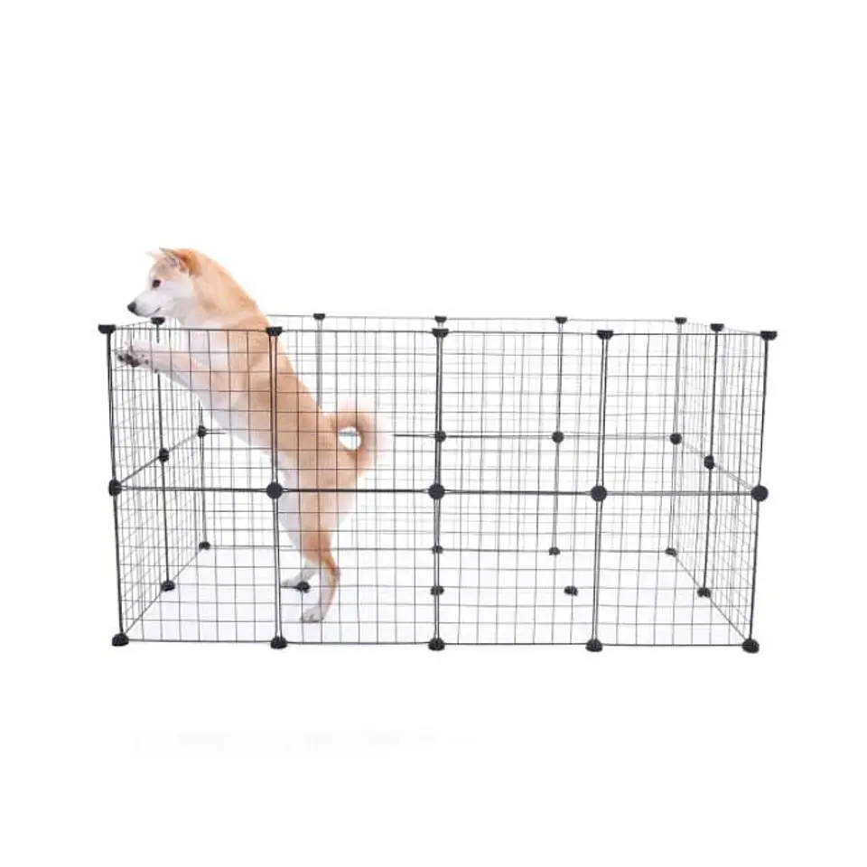 Corral Armable para Mascotas Pequeñas 24 Paneles 2