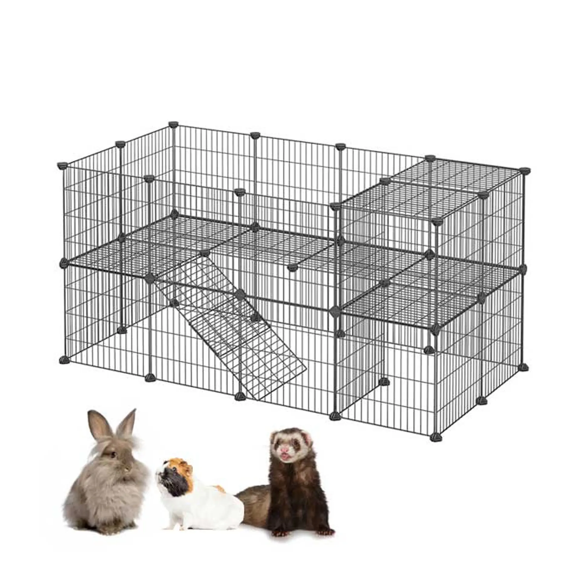 Corral Armable para Mascotas Pequeñas 36 Paneles 1