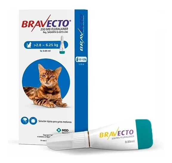 Bravecto Gato Pipeta 2.8 - 6.25 Kg
