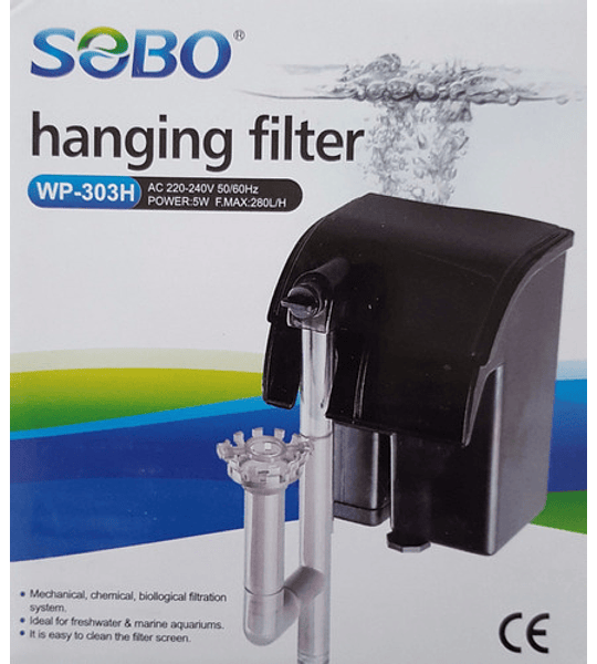 Filtros mochila Sobo wp-607H 600 l/h