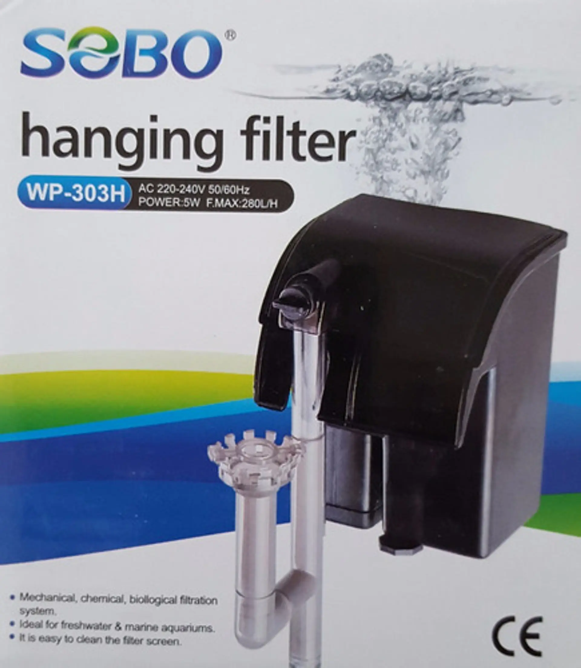 Filtros mochila colgante Sobo 3