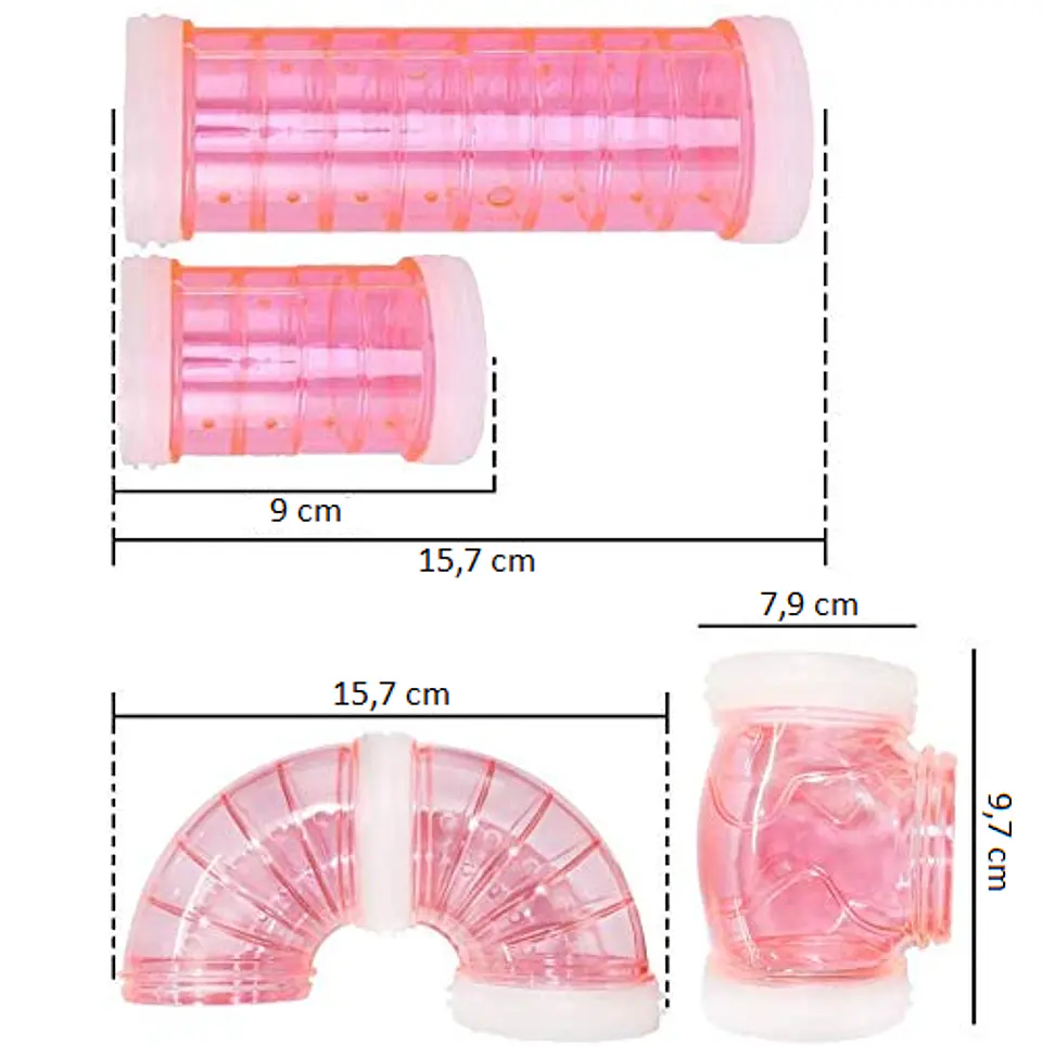 Tubo Hamster recto L 2