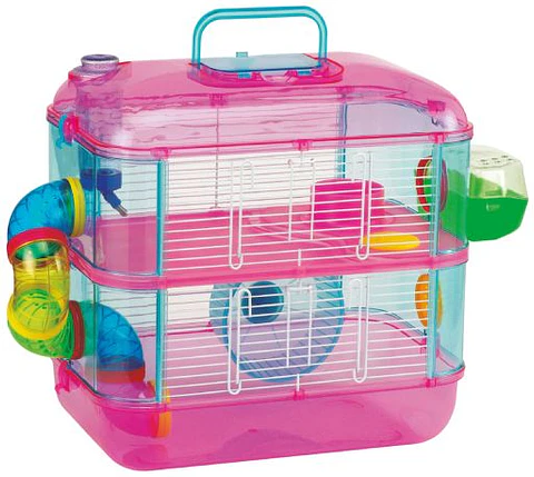 Jaulas Acrilico hamster 2 pisos