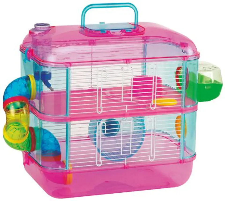 Jaulas Acrilico hamster 2 pisos 1