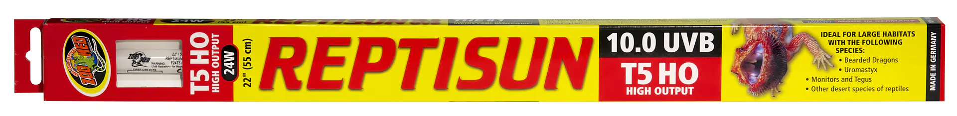 Zoomed Tubo T5 Reptisun Uvb 10.0 Desertica 24w 55cm 1
