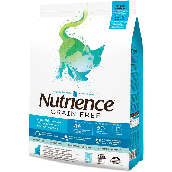 Alimento Nutrience Grain Free Cat pescado 5 kg