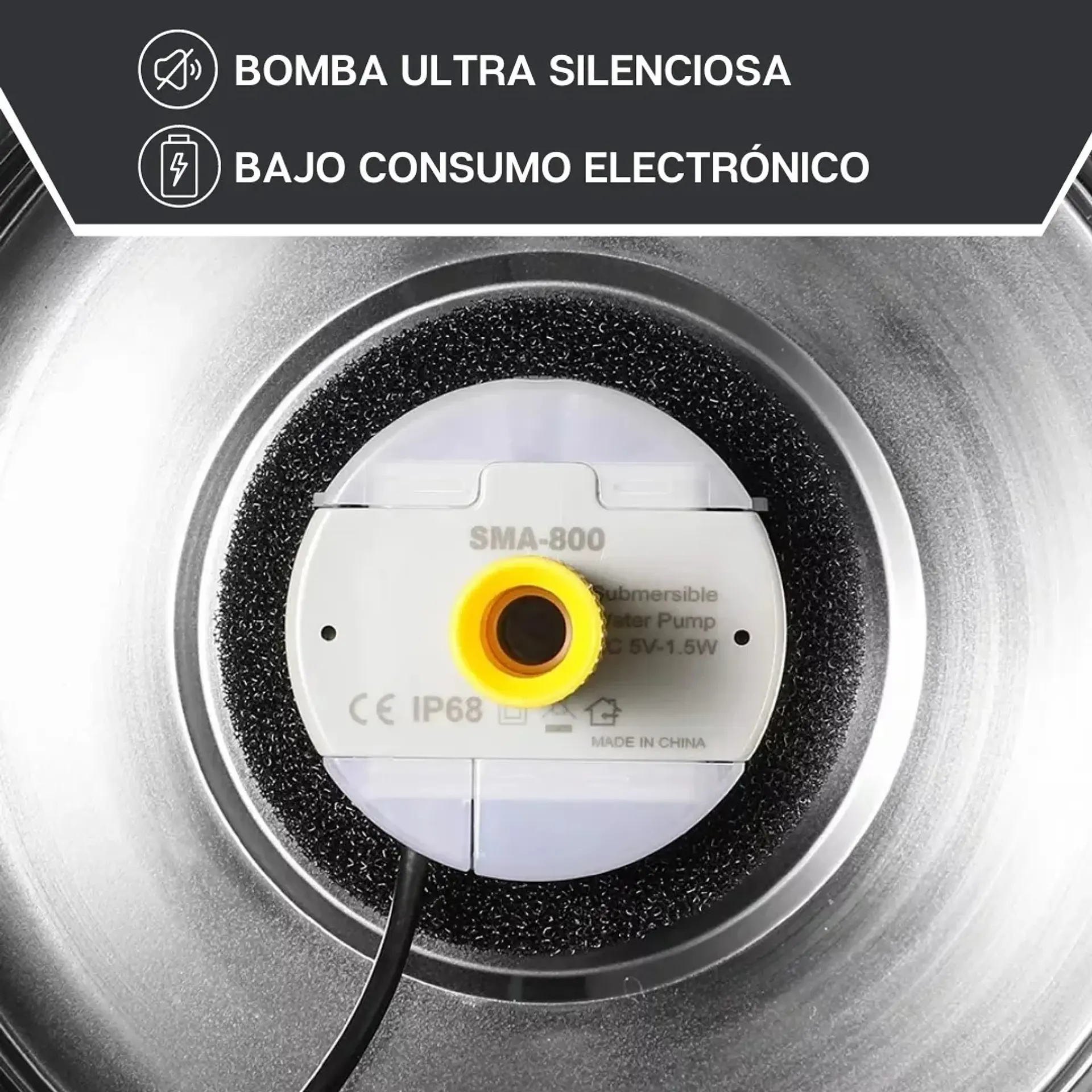 Fuente Bebedero Inoxidable 2.5 litros 3