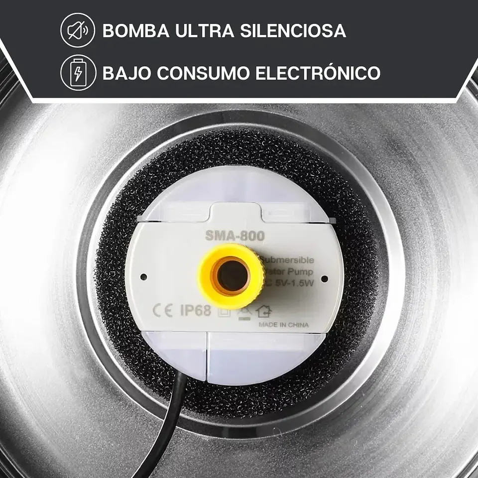 Fuente Bebedero Inoxidable 2.5 litros 3