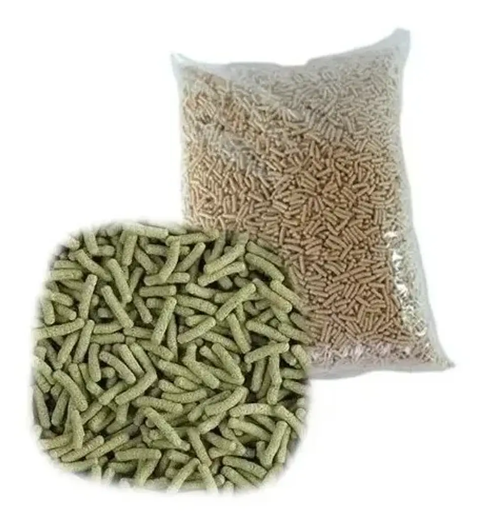 Pellet verde Espirulina peces pileta koi tortugas 3 kg 1