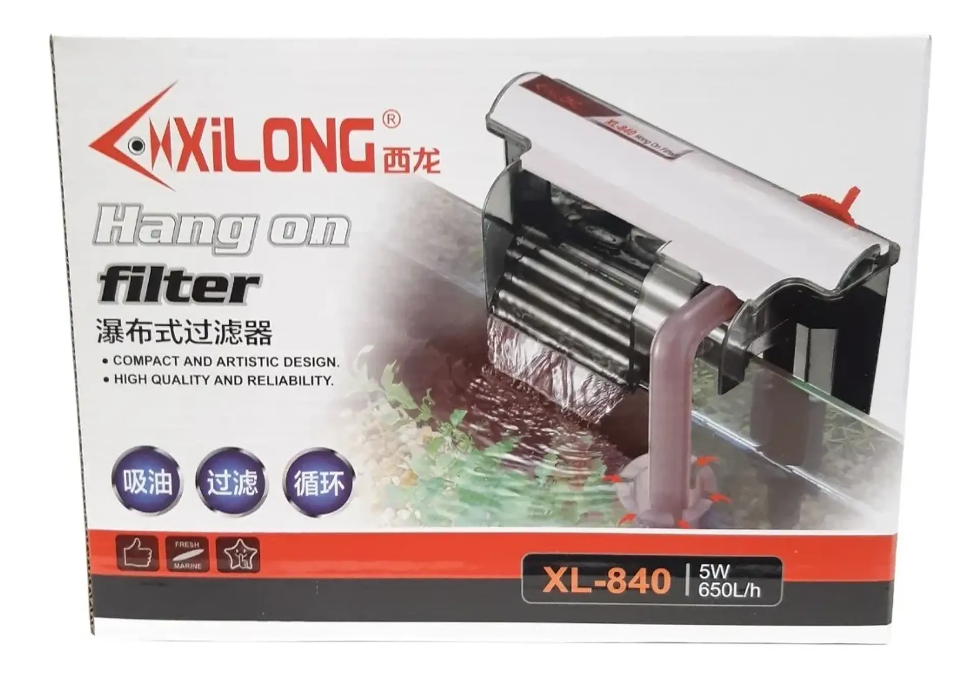 Filtro De Mochila Cascada Xilong 650l/h Xl-840  1