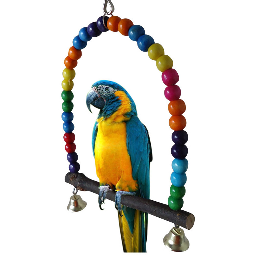 Columpio Circular Con Campana Para Aves