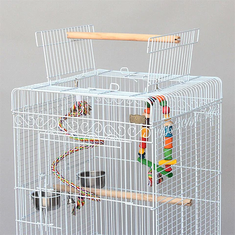 Jaula para aves con ruedas 