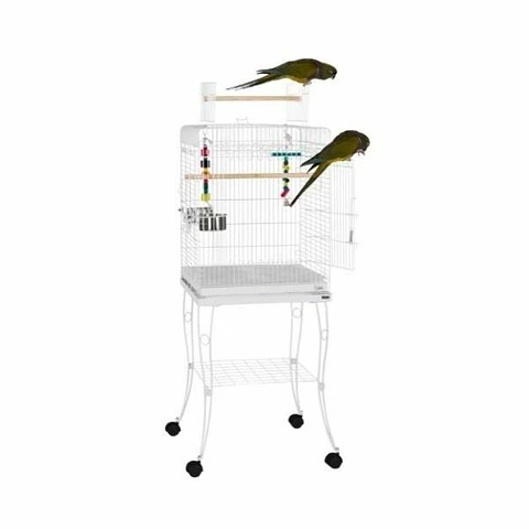 Jaula para aves con ruedas 