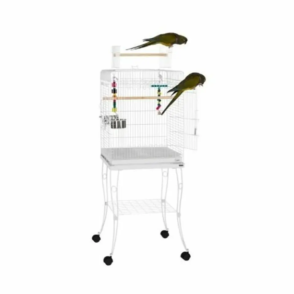 Jaula para aves con ruedas  1