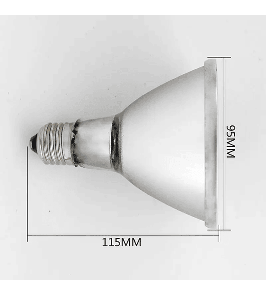 Ampolleta calefactor profundo Fibra de carbono 40w