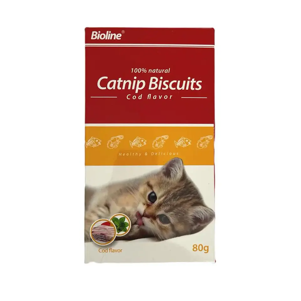 Galletas Biscuits con Catnip sabor bacalao 1