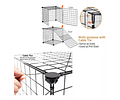 Corral Armable para Mascotas Pequeñas 36 Paneles