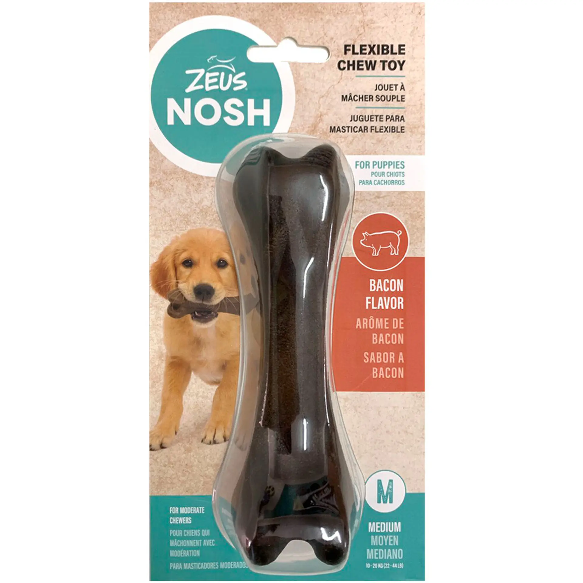 Nosh Hueso Flex Cachorro Sabor Tocino 1