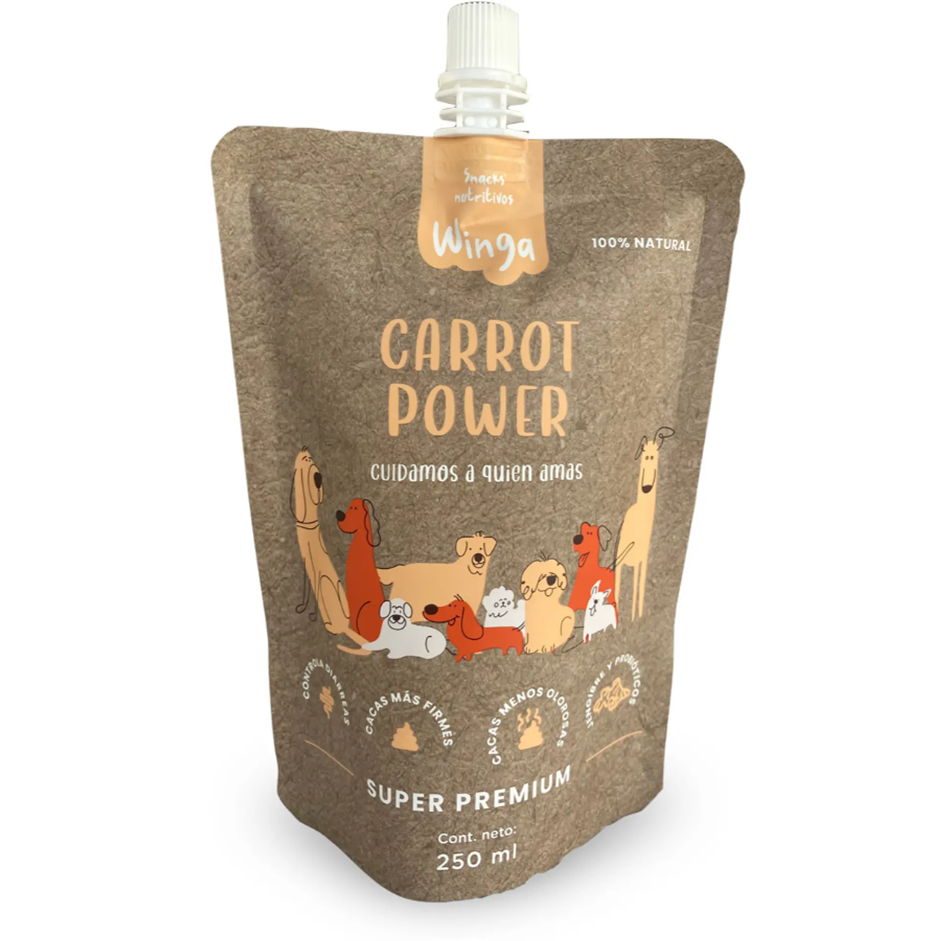 Winga Carrot Power para Perros 250 ml 1