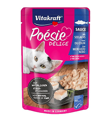 VITAKRAFT CAT SNACK POESI DELICE SABOR PESCADO 85GR