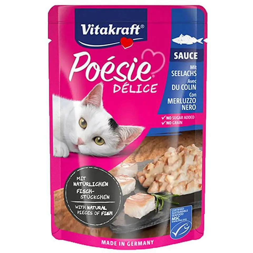 VITAKRAFT CAT SNACK POESI DELICE SABOR PESCADO 85GR 1