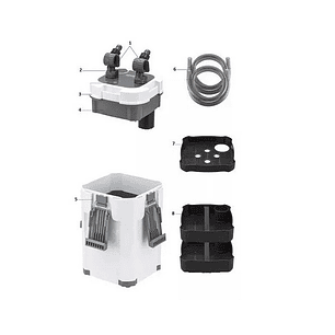 FILTRO EXTERNO 800L/H Sobo 10w