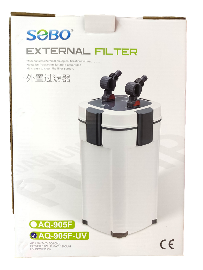 FILTRO EXTERNO 1500L/H Sobo 15w
