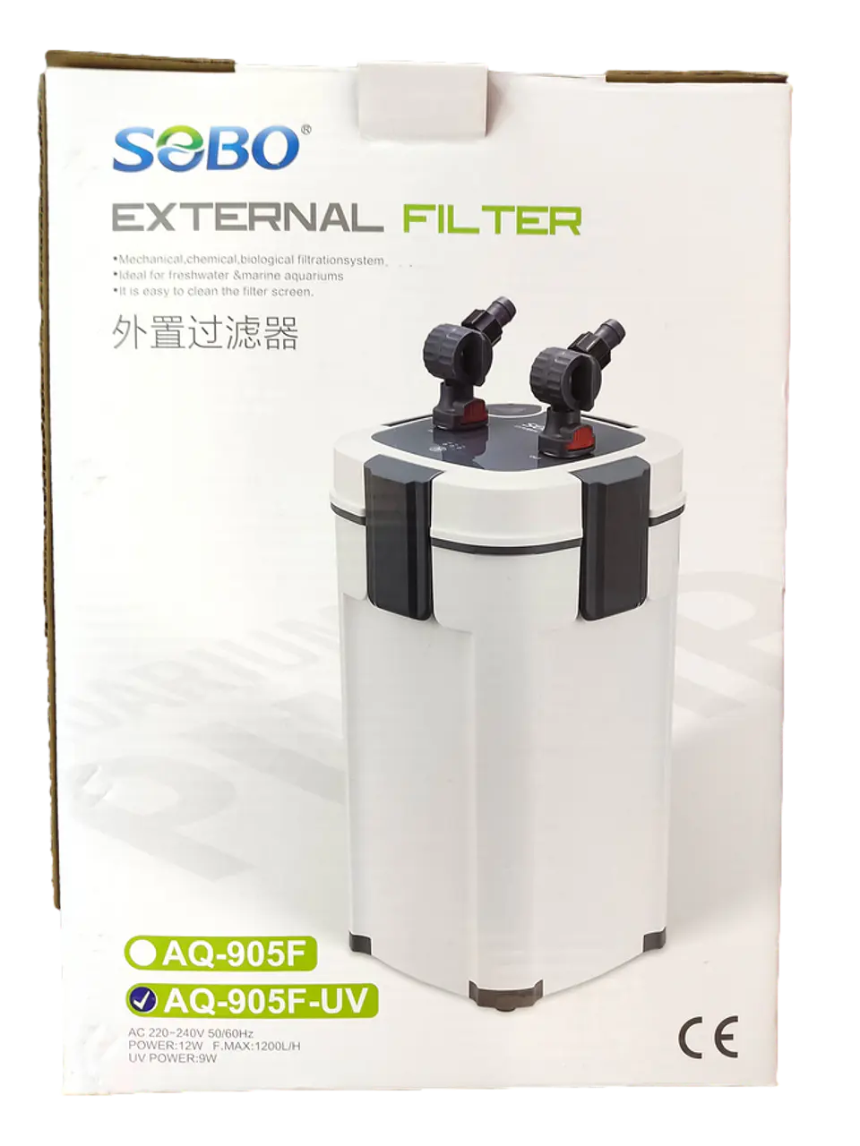FILTRO EXTERNO 1500L/H Sobo 15w 1