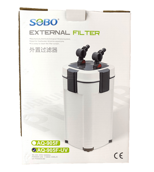 FILTRO EXTERNO 1800L/H Sobo 18w con UV