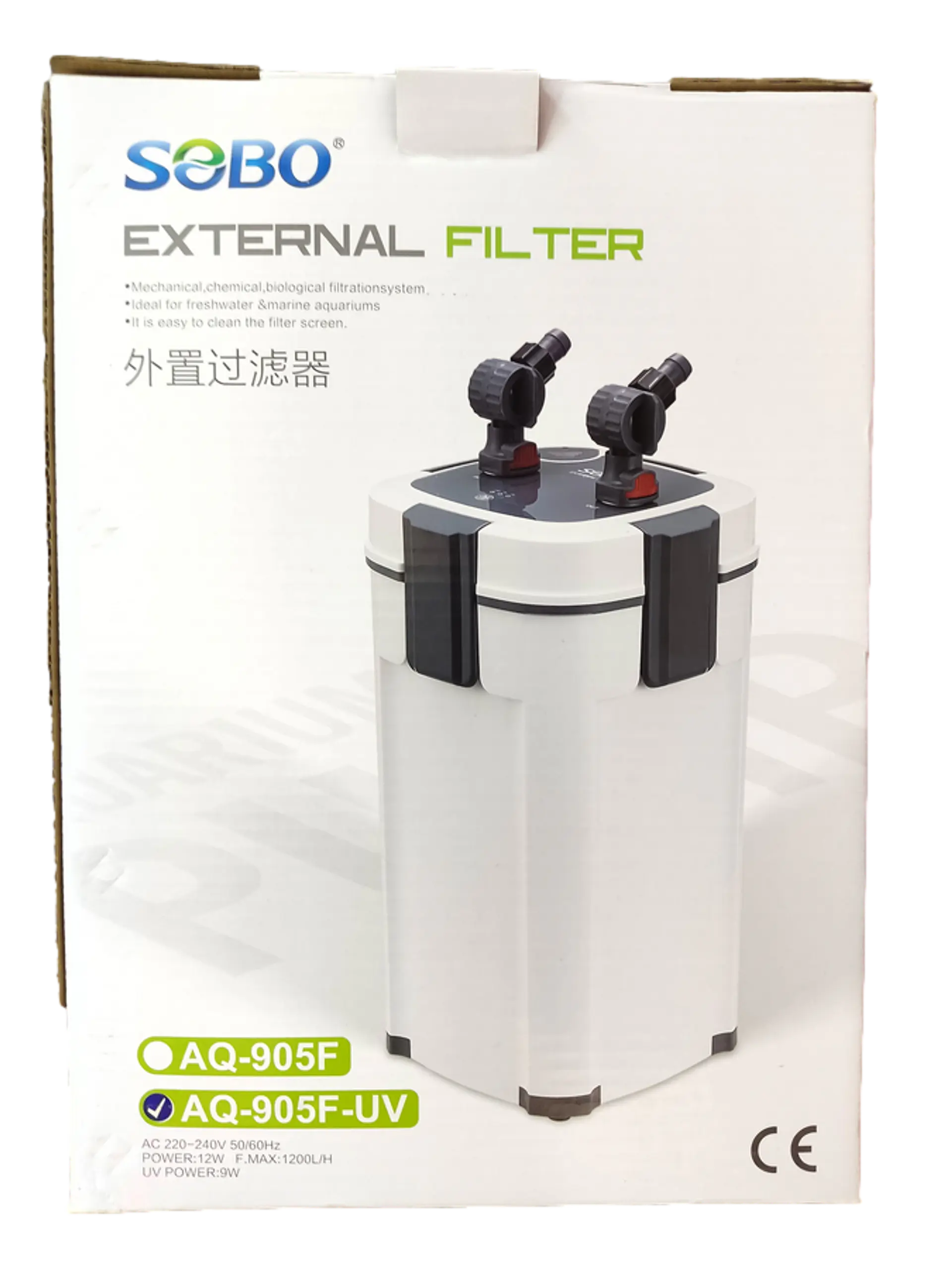 FILTRO EXTERNO 1800L/H Sobo 18w 1