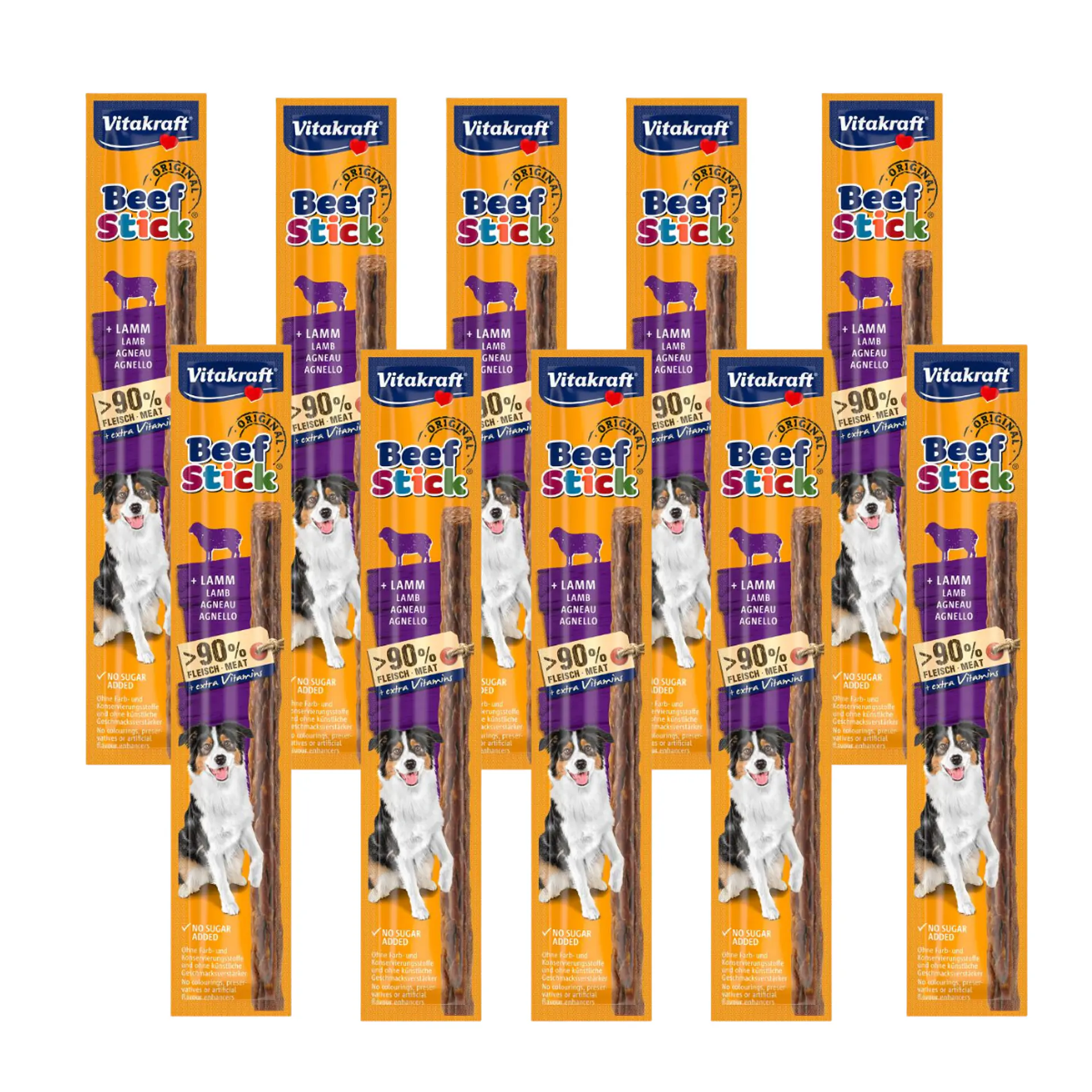 Golosina Premio Vitakraft Beef Stick Pack 10 Unidades 1