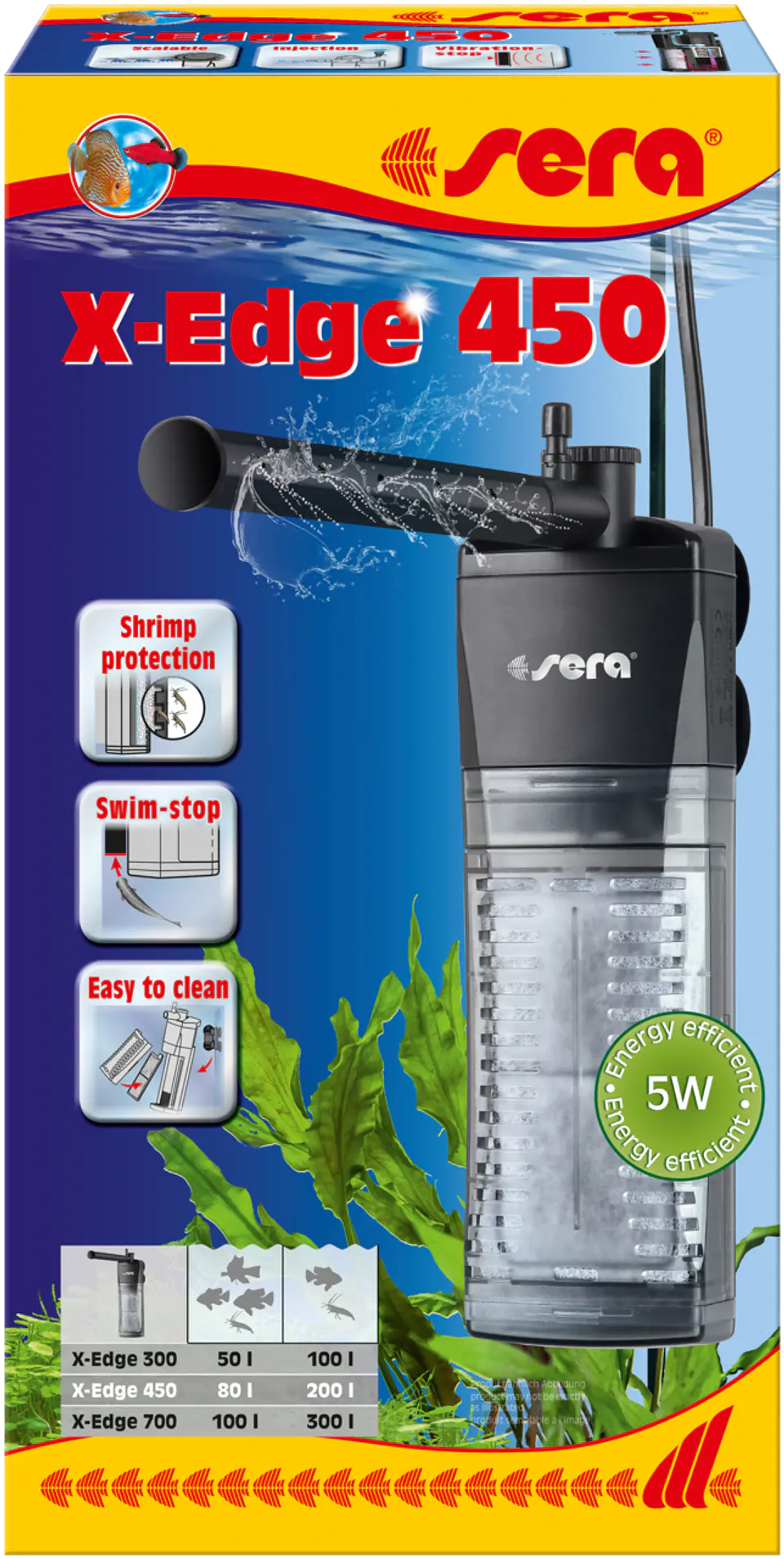 Sera X-Edge 450 filtro de esquina 1