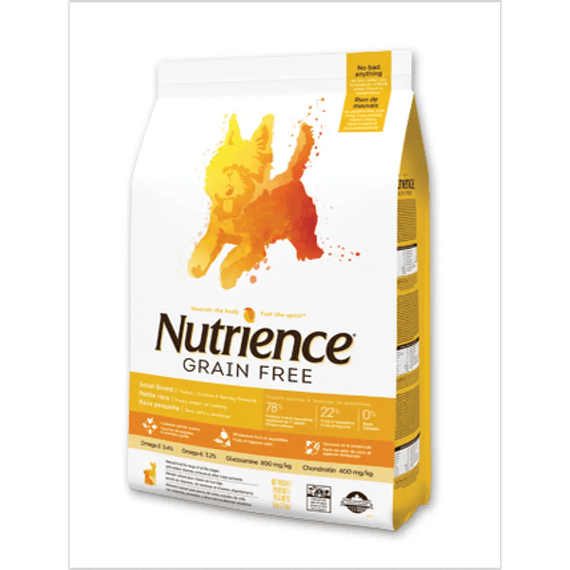 NUTRIENCE GR.FREE DOG PAVO POLLO ARENQUE SMALLBITE 5 kilos