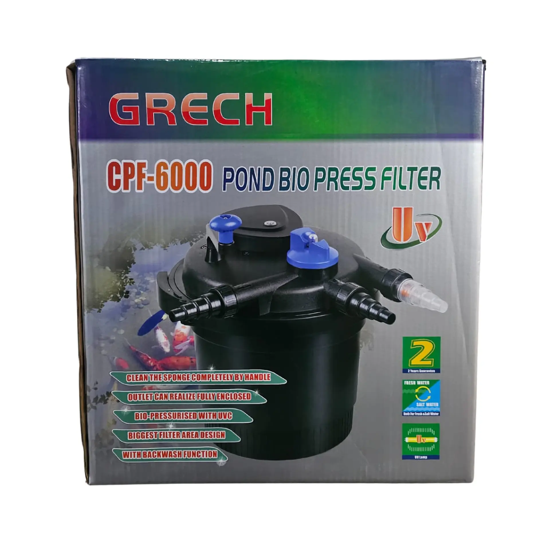 Filtro Grech CPF-6000 Para estanques de hasta 6000 litros 1