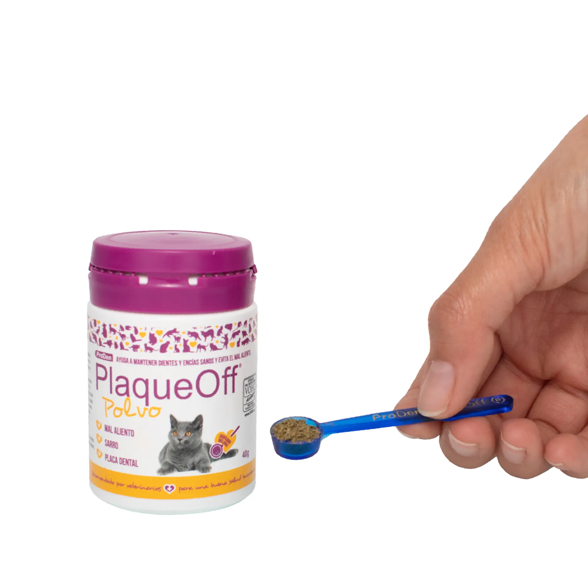 PlaqueOff Polvo 40g gato 5