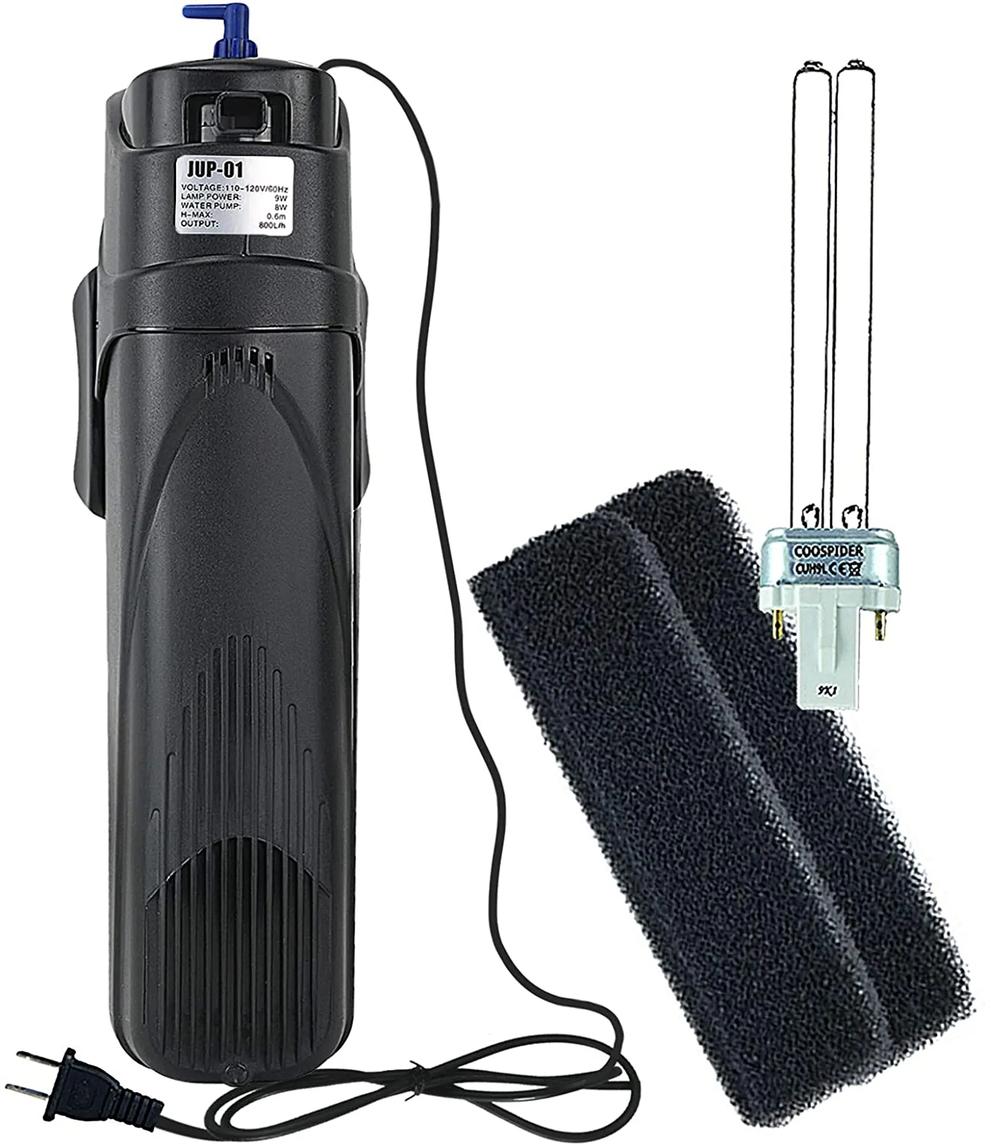 Filtro UV interno sunsun 800 l/h luz uv 8w 1