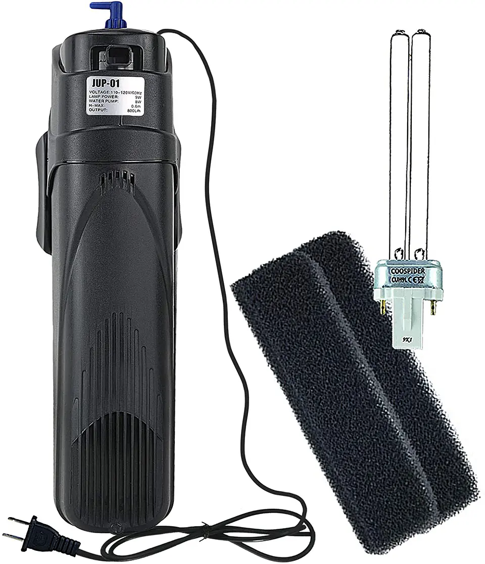 Filtro UV interno sunsun 800 l/h luz uv 8w 1