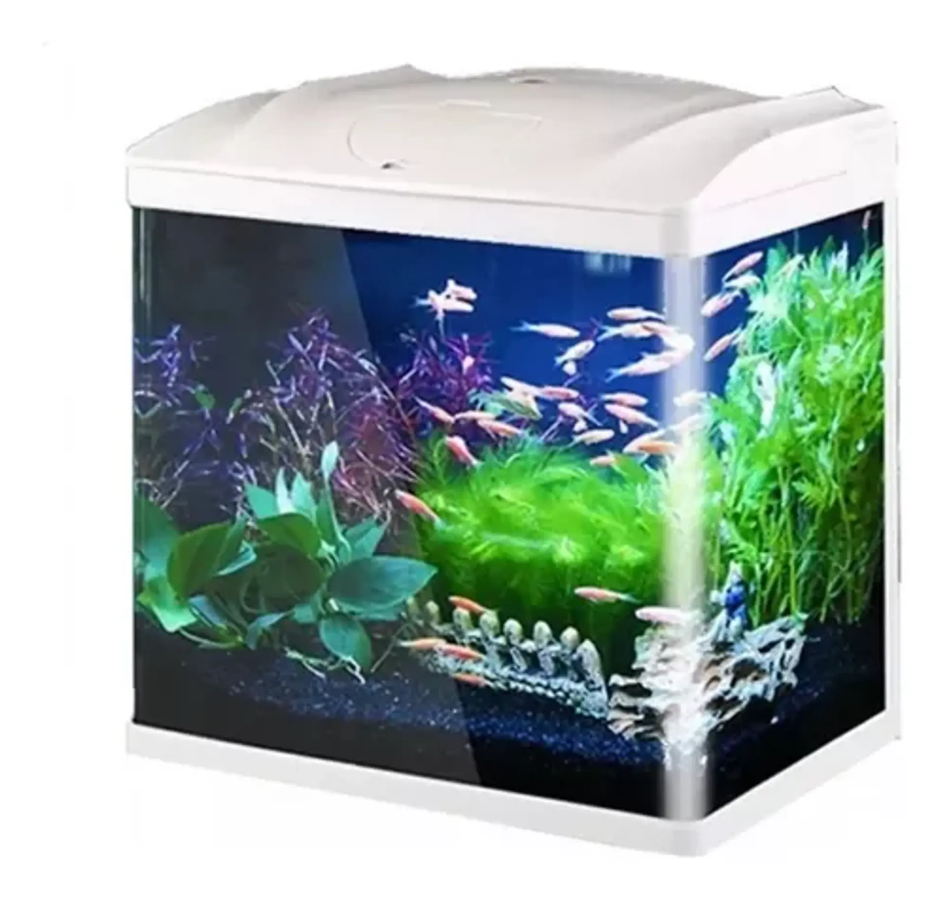 Acuario completo 72 litros Sunsun Negro 2