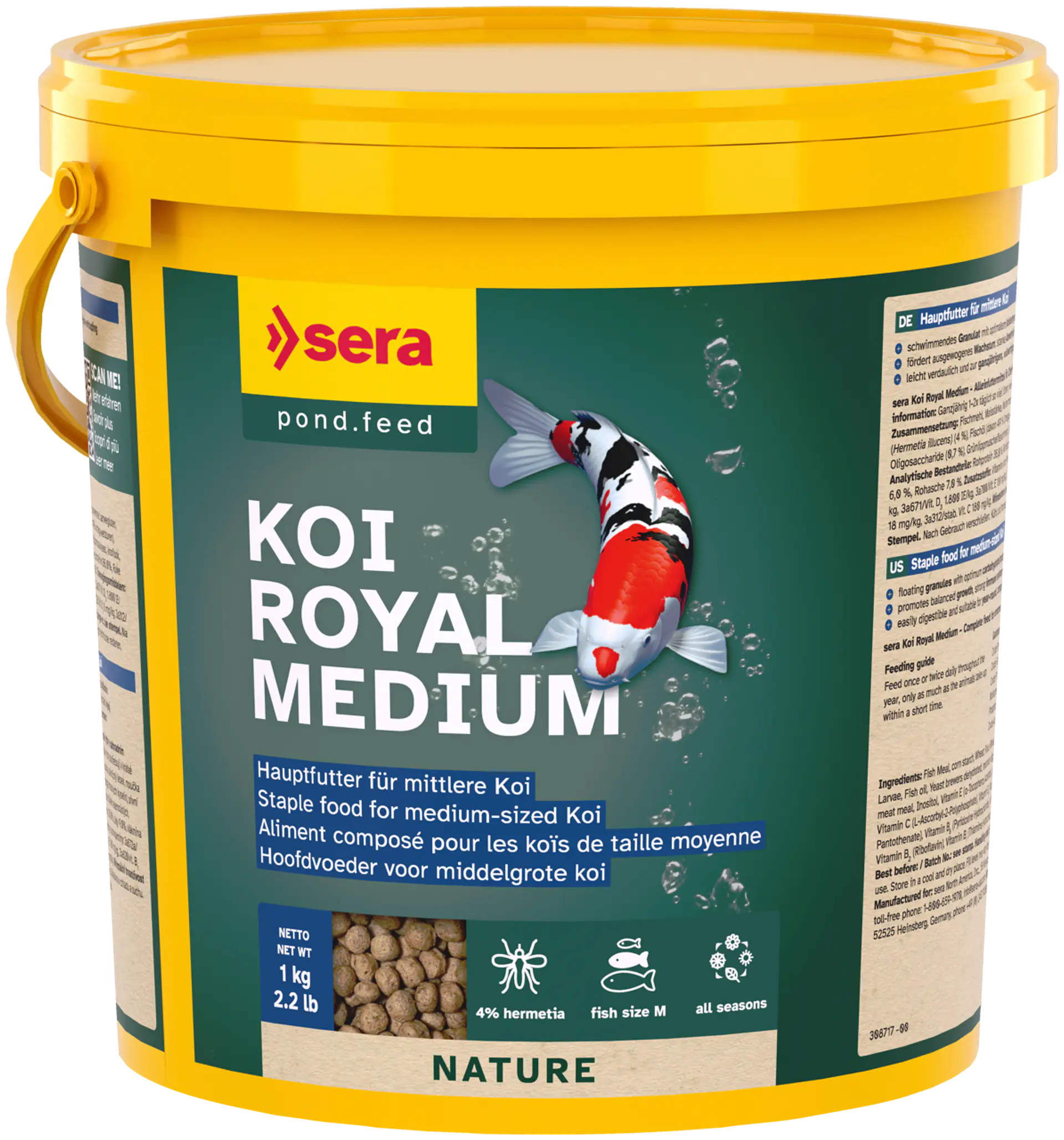 Alimento Koi Royal Medium 3,8 litros 1