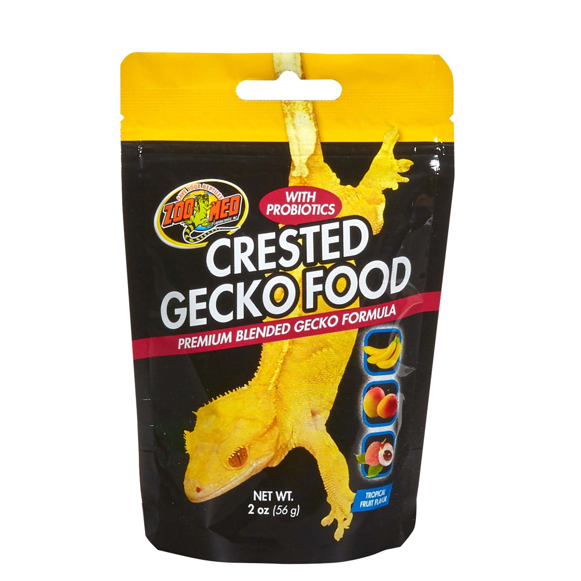 Alimento geckos crestados fruta tropical
