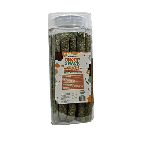 Timothy Snack palitos de hierba Timothy 25 unidades