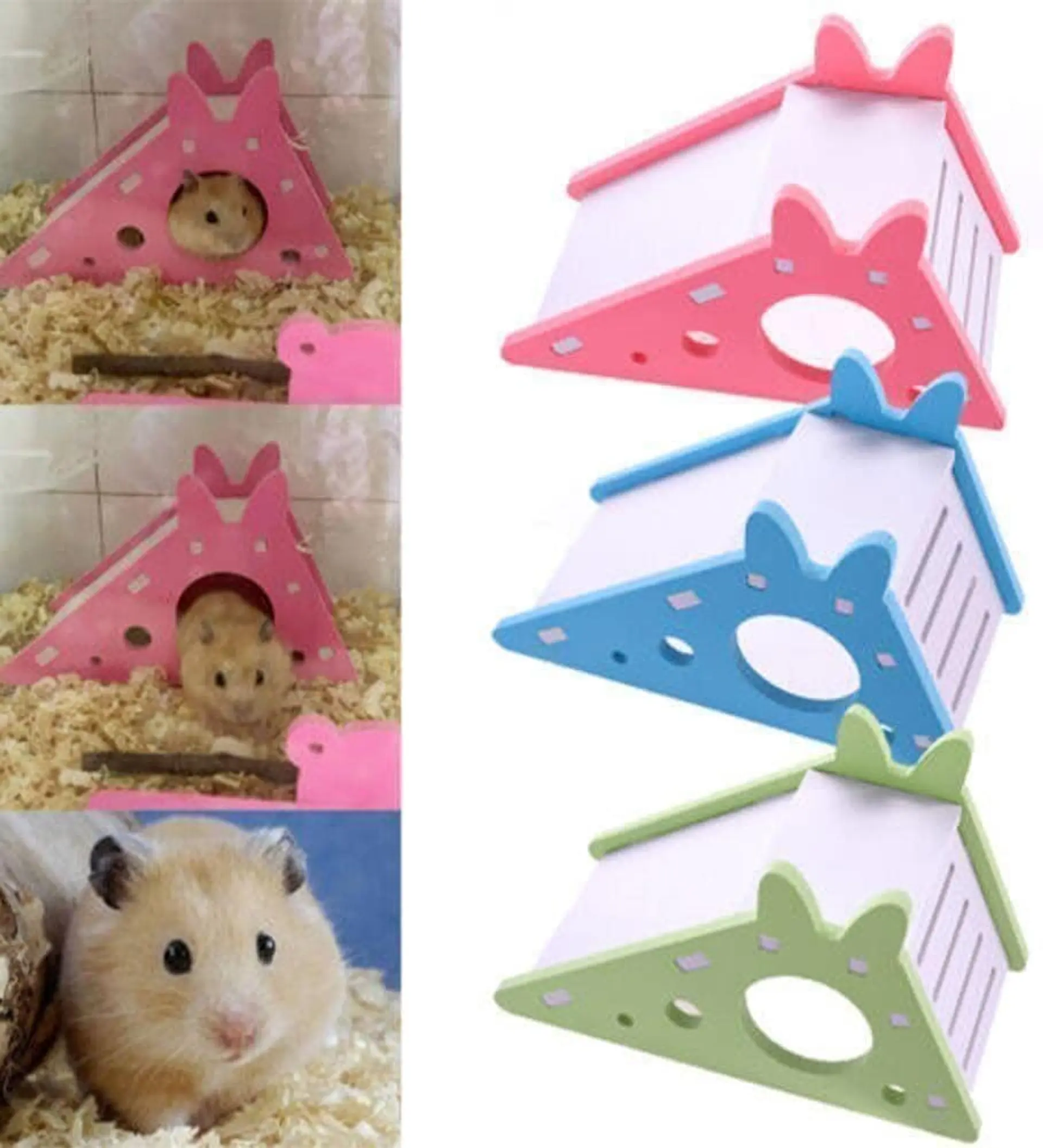 Tobogán con guarida para hamster pequeño 4